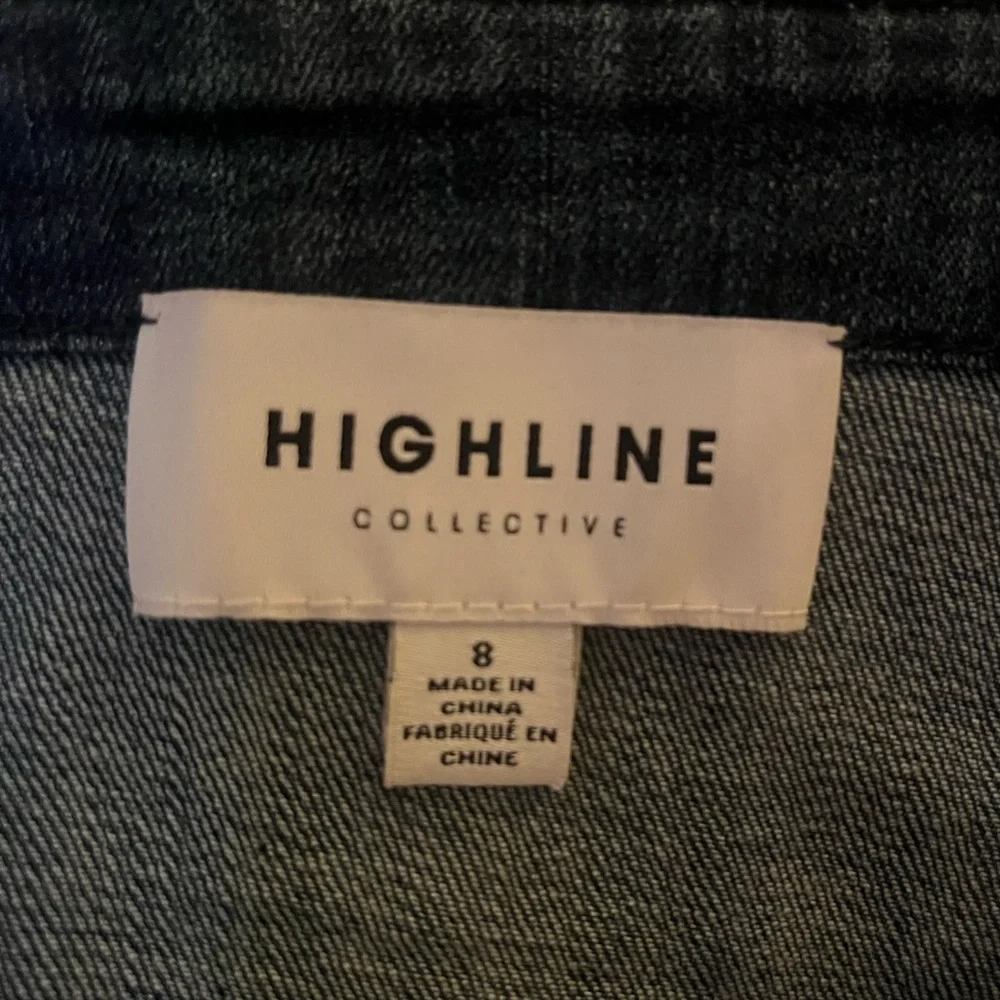 HIGHLINE Collective Denim button up mini dress - Picture 2 of 6
